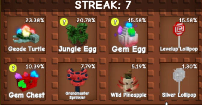 Silver Lollipop Grow a Garden trade rewards
